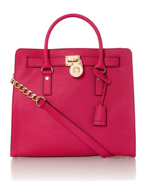 michael kors hamilton bag pink|Michael Kors Hamilton bag discount.